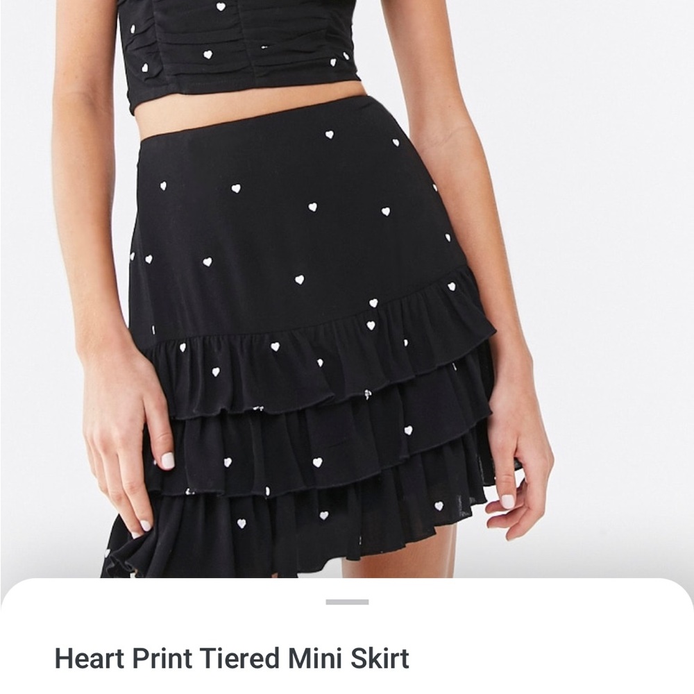 Heart print skirt❤️